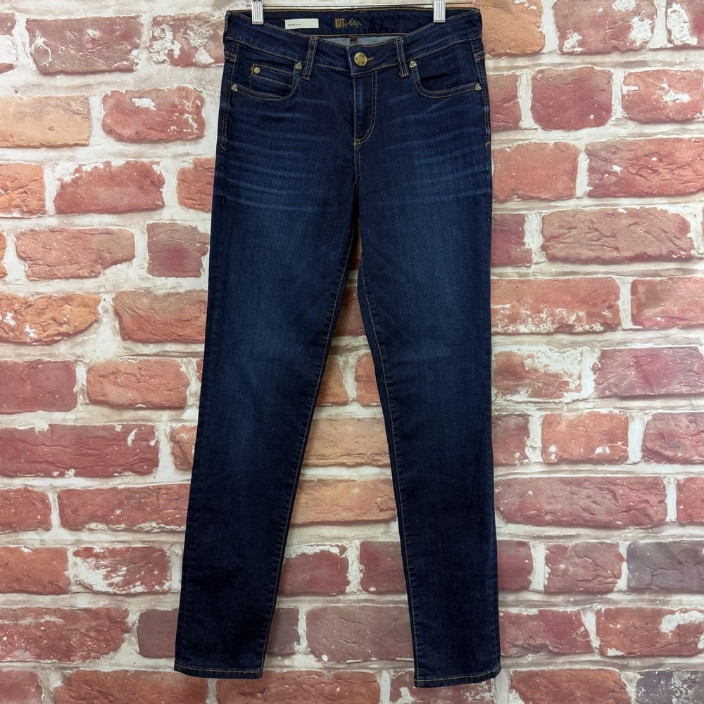 KUT From The Kloth Diana Skinny Jeans Women's 6 Blue Dark Wash Denim Pants